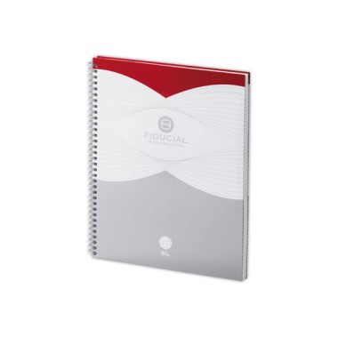 Cahier spirale FIDUCIAL 80g, A4+, Couv.carte rigide, 5x5, 160 pages  - Fiducial