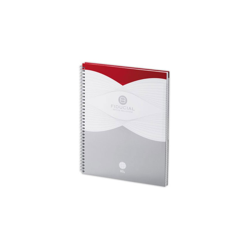 Cahier spirale FIDUCIAL 80g, A4+, Couv.carte rigide, 5x5, 160 pages  - Fiducial