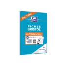 Bloc de 30 feuilles de fiches bristol blanches 5x5 A5  - Fiducial