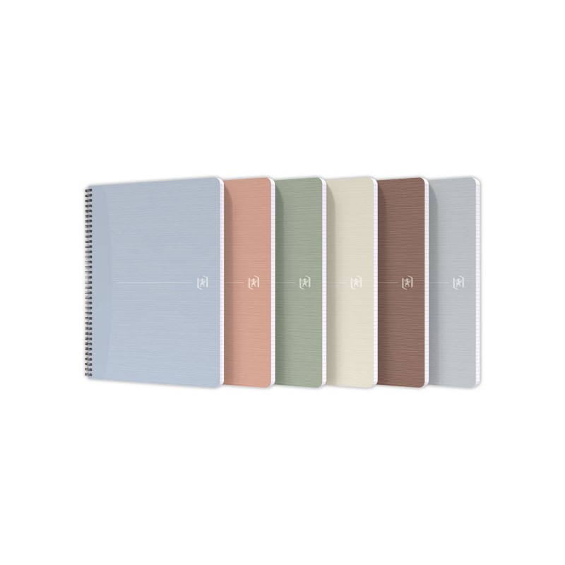 Cahier recyclé à spirales 100 pages 90gr A4 5x5.  - Fiducial