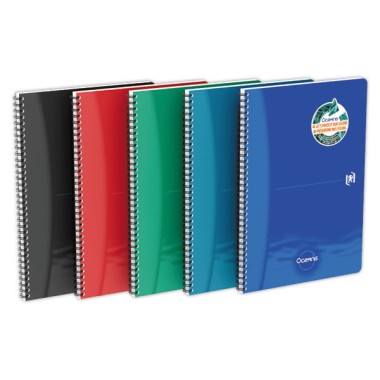 Cahier Oxford Oceanis int A4 180 pagesligné 7mm PP  - Fiducial