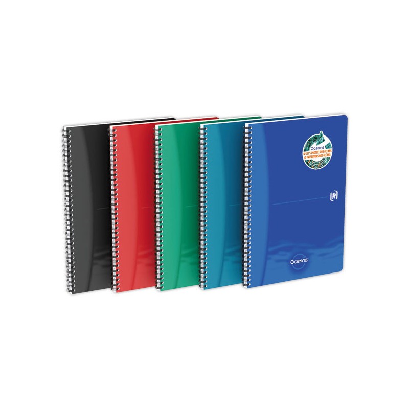 Cahier Oxford Oceanis int A4 180 pagesligné 7mm PP  - Fiducial
