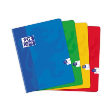 Cahier brochure Oxford Essentials-17 x 22 cm - 5X5 - 192 pages  - Fiducial