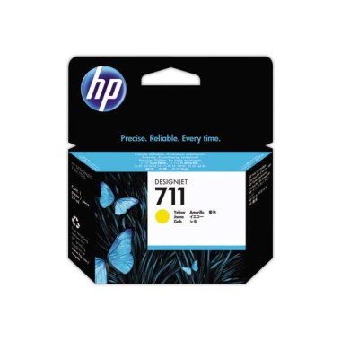HP 711 cartouche d'encre jaune CZ132A  - Fiducial