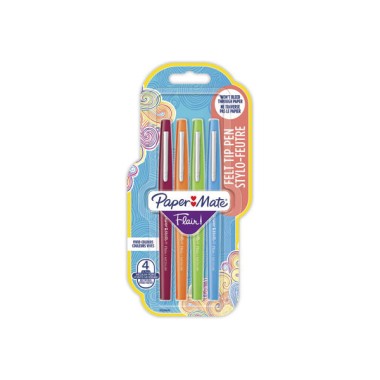 feutres Paper Mate Flair fun - Ecriture moyenne  x4 - Fiducial