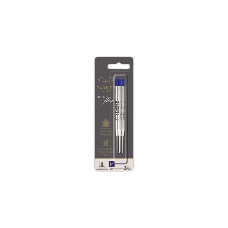 Recharge pour stylo Jotter ref 105229.Bleu.  x3 - Fiducial