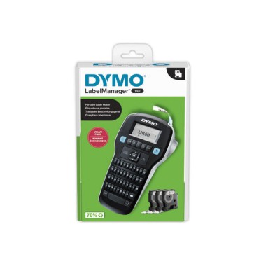 Titreuse DYMO Label Manager LM160 + 3Rubans D1 12mm  - Fiducial
