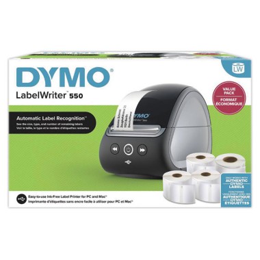 Imprimante d'étiquettes Bundle DYMO LW550 + 4 rouleaux d'étiquettes  - Fiducial