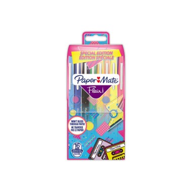 Feutres PAPER MATE Flair Rétro Trends - Ecriture moyenne  x16 - Fiducial