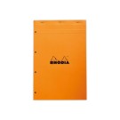 Bloc Rhodia A4+ 21x32 cm, 80 feuilles,5x5, 80g perfo 4 trous  - Fiducial