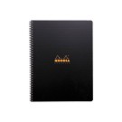 Cahier polypropylène 160 pages A4+ 5x5.Noir  - Fiducial
