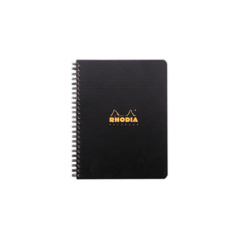 Cahier polypropylène 160 pages A5+ 5x5. Noir  - Fiducial
