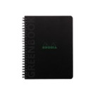 Cahier Rhodia polypropylène recyclé 160 pages A5+ 5x5. Noir  - Fiducial