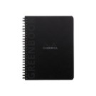 Cahier Rhodia polypropylène recyclé 160 pages A5+ Ligné. Noir  - Fiducial