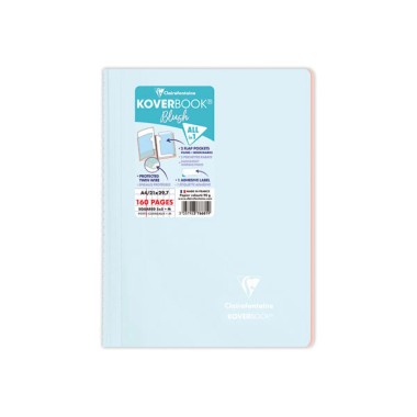Cahier spirale KOVERBOOK Blush A4 160 pages,5X5,90g  - Fiducial