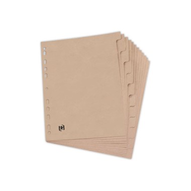 Le jeu d'intercalaires Touareg 12 onglets - carte recyclée  - Fiducial