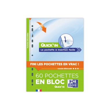 pochettes perforées Quick'in  x60 - Fiducial