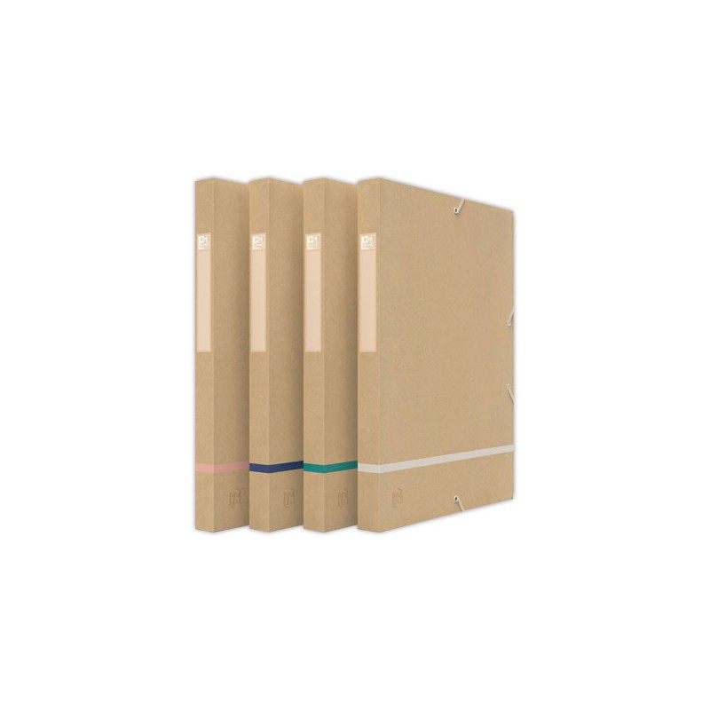 boîtes de classement Touareg carte recyclée - dos 2,5 cm  x12 - Fiducial