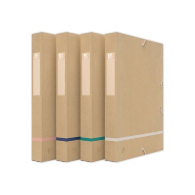 Boite de classement Touareg carte recyclée - dos 4 cm  - Fiducial