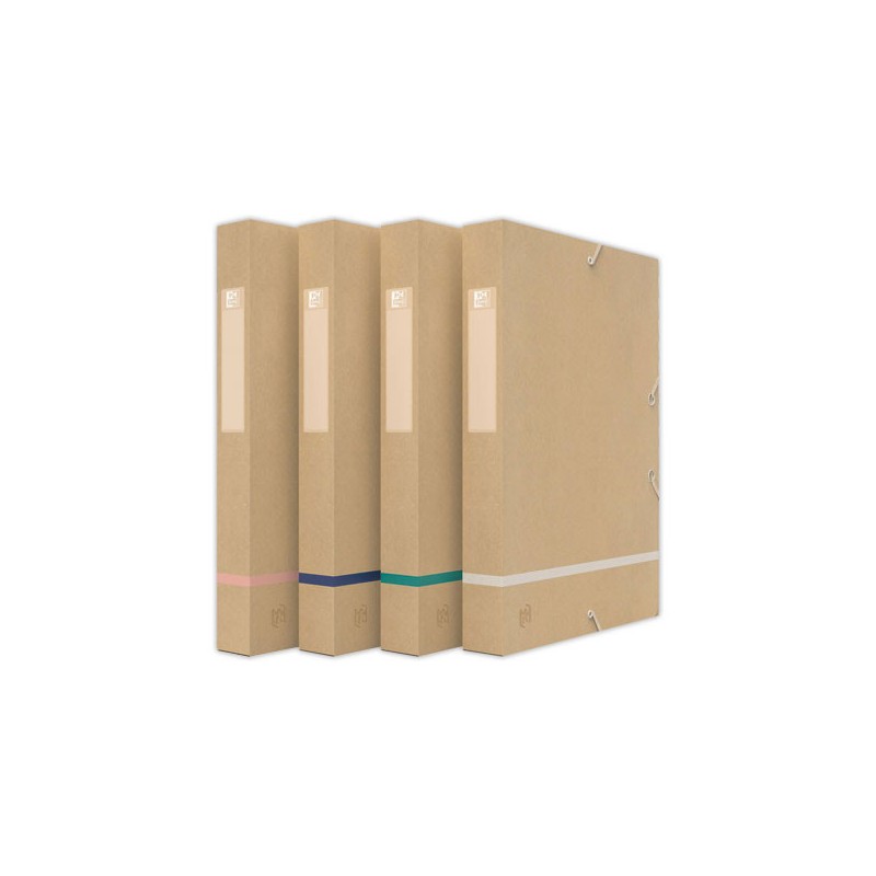 Boite de classement Touareg carte recyclée - dos 4 cm  - Fiducial