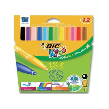Feutres BIC Kids Visacolor Ecolution-Pointe large  x12 - Fiducial