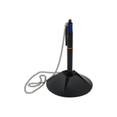 Stylo bille sur socle BIC - 4 recharges - Ecriture moyenne  - Fiducial