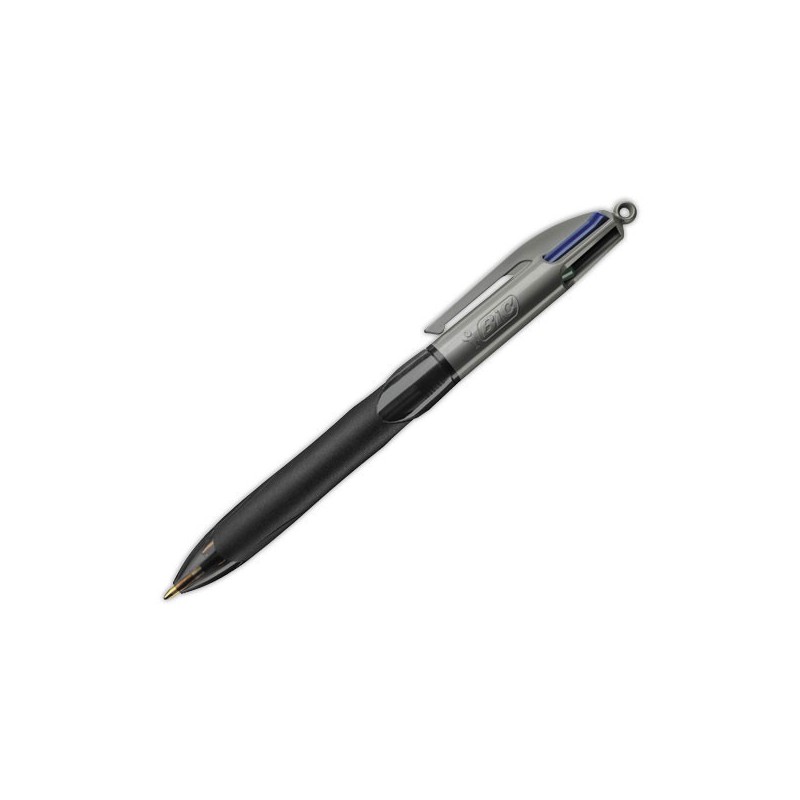 Stylo bille BIC 4 couleurs grip pro  - Fiducial