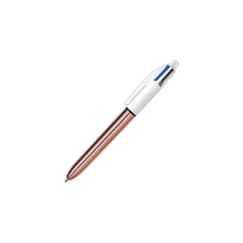 Stylo bille 4 couleurs Shine bronze  - Fiducial