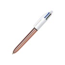 Stylo bille 4 couleurs Shine bronze  - Fiducial