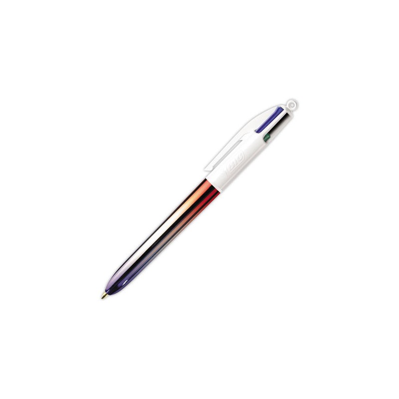 Stylo bille BIC 4 couleurs écriture moyenne gradient  - Fiducial