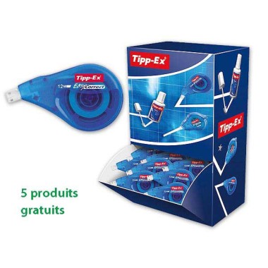 Correcteurs TIPP-EX EASY CORRECT dévidoir 12 m-largeur de bande 4,2 mm  x20 - Fiducial