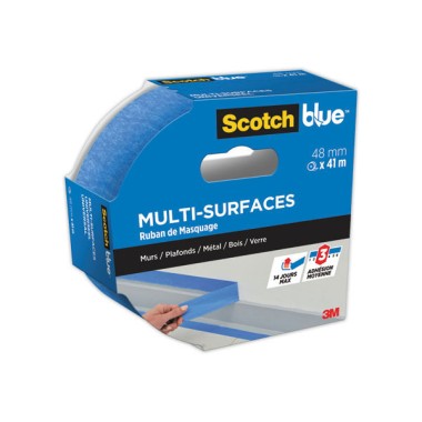 Ruban adhésif de masquage multi-surface sans trace - 41m x 48mm  - Fiducial