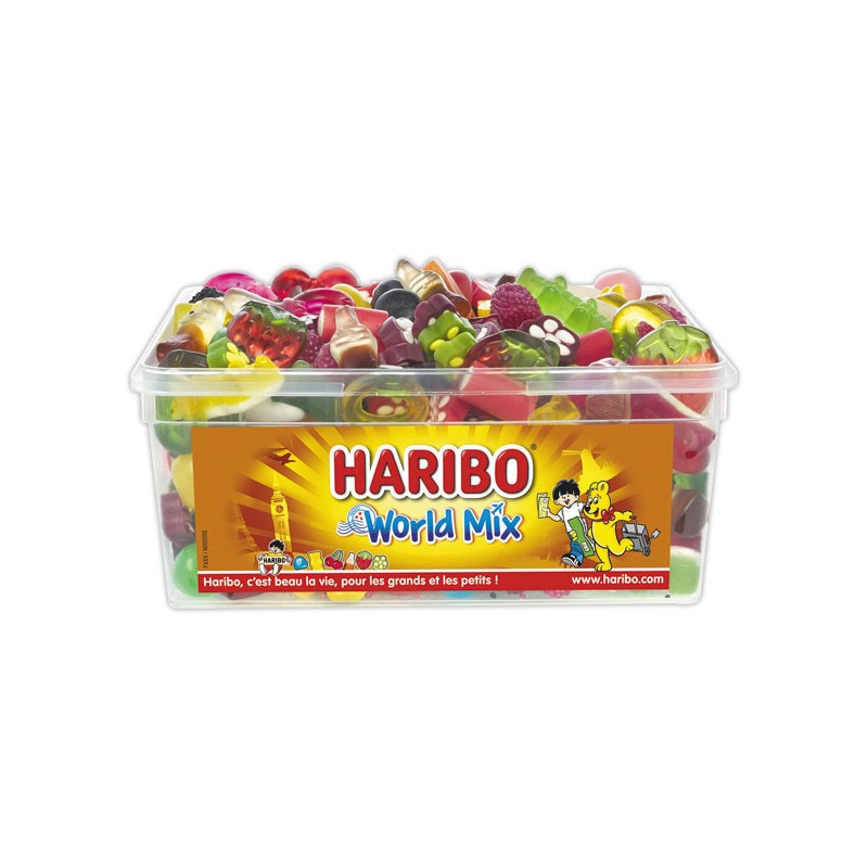 Bonbons HARIBO World Mix - 900 grammes  - Fiducial