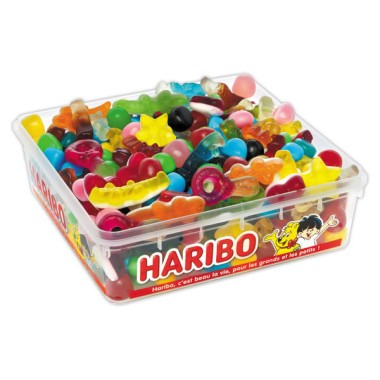 Bonbons HARIBO Happy box - 700 grammes  - Fiducial