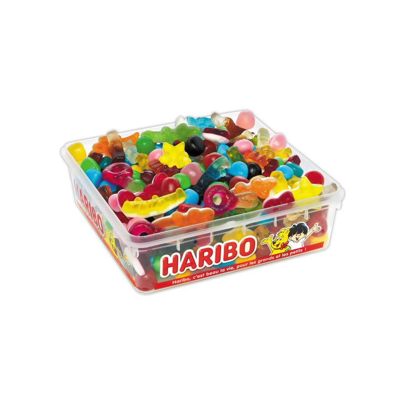 Bonbons HARIBO Happy box - 700 grammes  - Fiducial