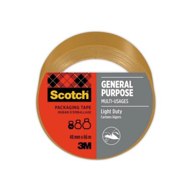 Ruban d'emballage Scotch® GENERAL PURPOSE 48 mm x 66 m Havane  - Fiducial