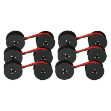 Rubans ARMOR Noir/Rouge n 41/42 - Diamètre 35mm N51: Servimatic 35 Noir Roug  x6 - Fiducial