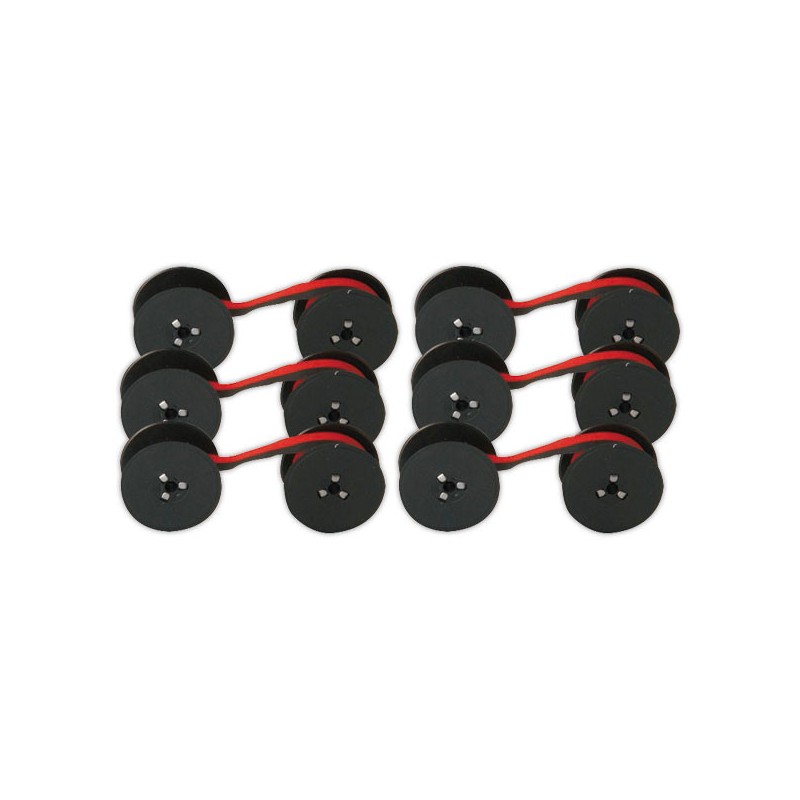 Rubans ARMOR Noir/Rouge n 41/42 - Diamètre 35mm N51: Servimatic 35 Noir Roug  x6 - Fiducial