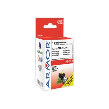 Cartouche CANON PG512 noire compatibleArmor  - Fiducial