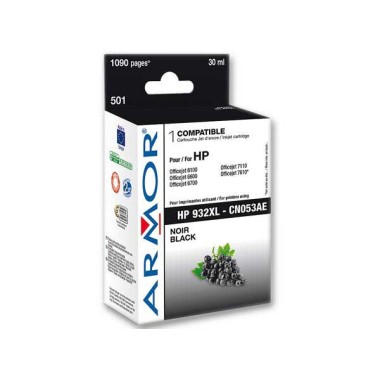 Cartouche d'encre ARMOR noire compatible HP 932XL  - Fiducial