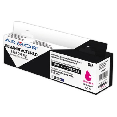 Cartouche d'encre ARMOR magenta compatible HP 971XL  - Fiducial