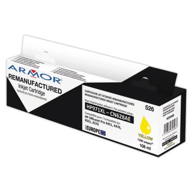 Cartouche d'encre ARMOR jaune compatible HP 971XL  - Fiducial