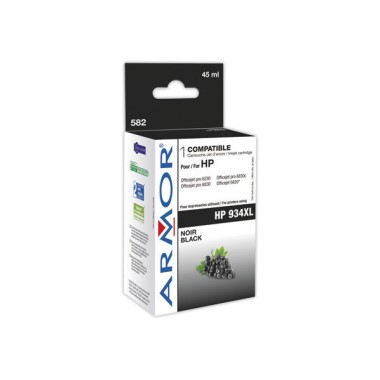 Cartouche d'encre ARMOR noire compatible HP 934XL  - Fiducial