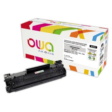 Toner ARMOR noir compatible HP 35A  - Fiducial