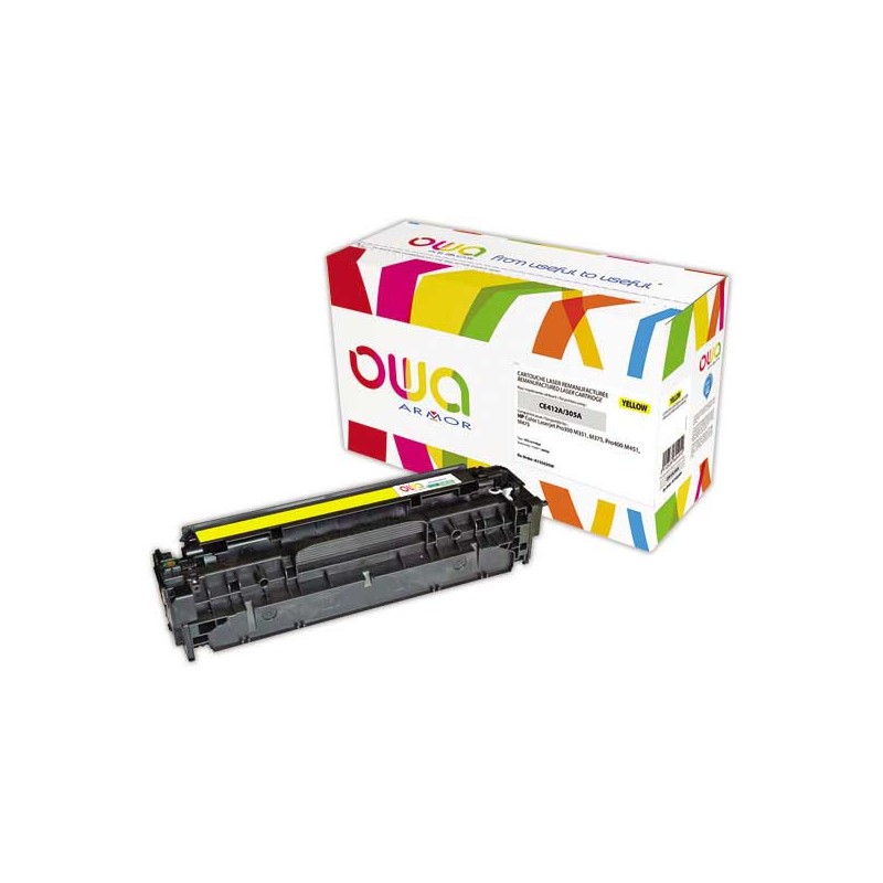 Toner ARMOR jaune compatible HP 305A  - Fiducial