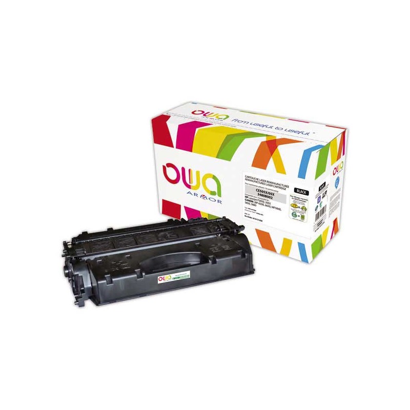 Toner ARMOR noir compatible HP CE505X,CANON 719H HC  - Fiducial