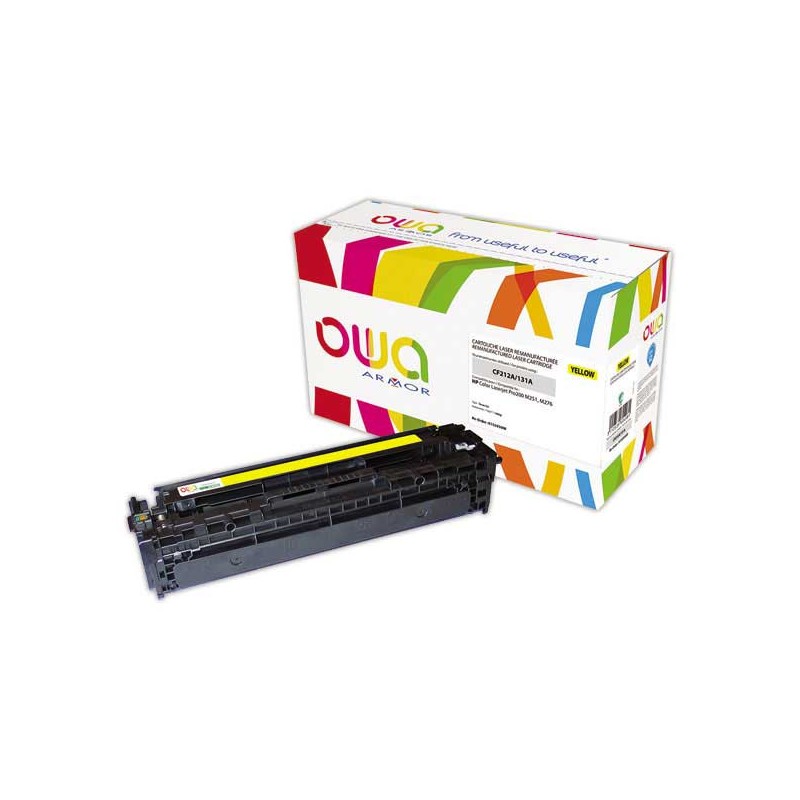 Toner ARMOR jaune compatible HP131A CF212A  - Fiducial