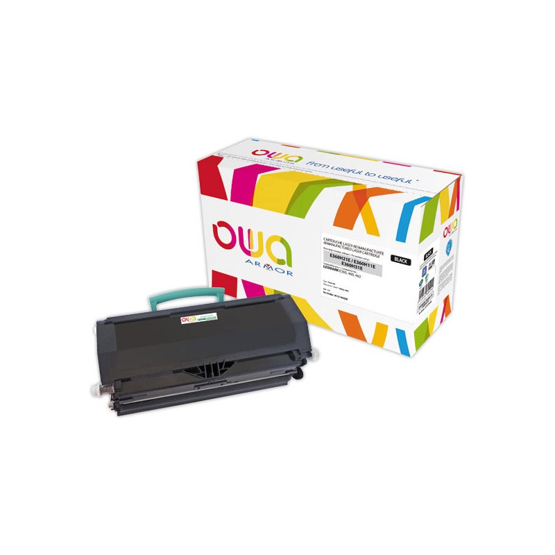 Toner LEXMARK noir HC E360H11E compatible ARMOR  - Fiducial