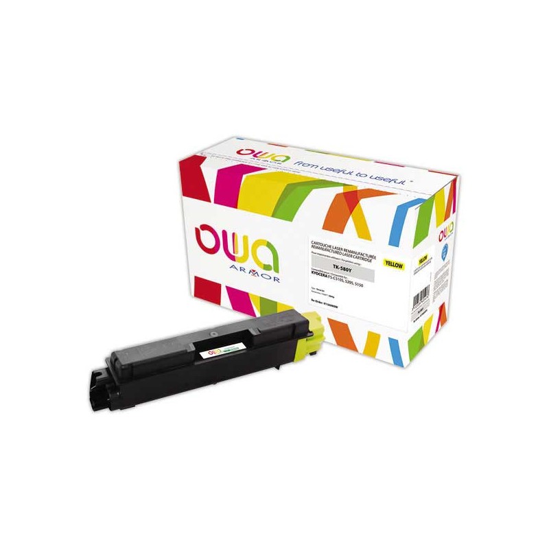 Toner ARMOR équiv. KYOCERA TK580Y jaune  - Fiducial