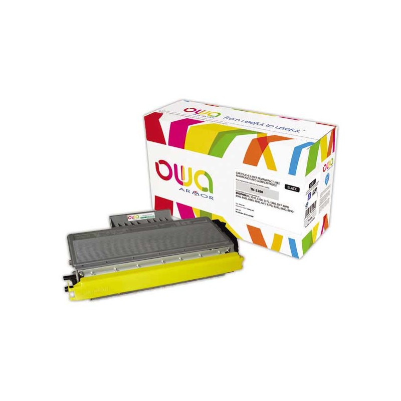 Toner BROTHER TN3280 noir compatible ARMOR  - Fiducial